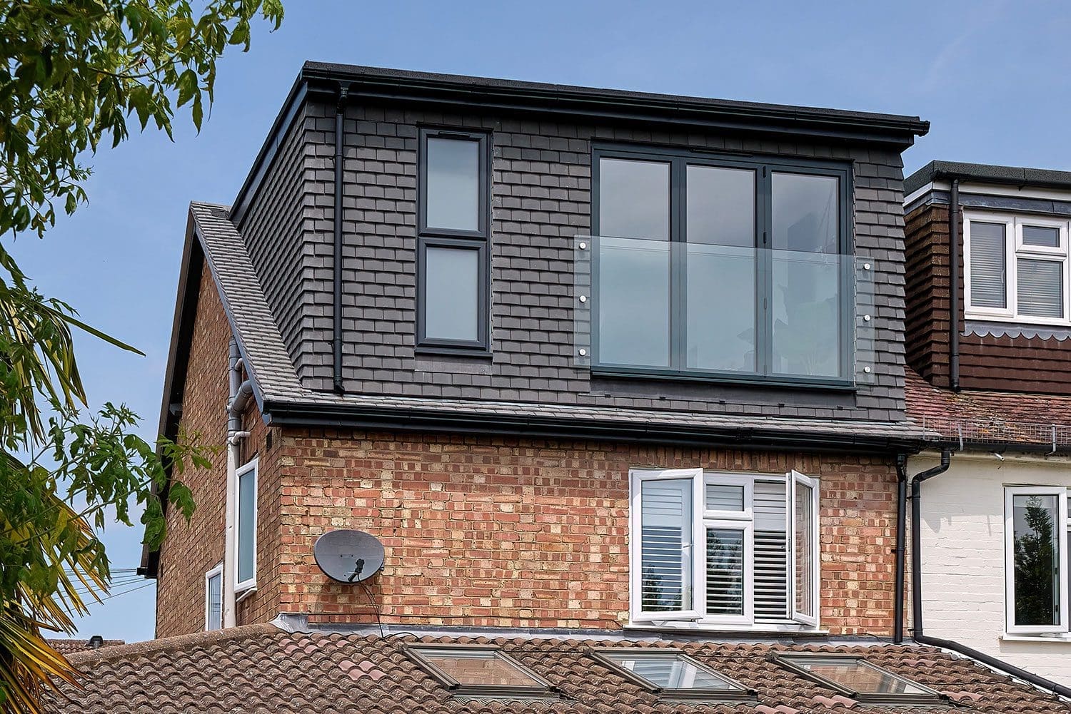 exterior of semi detached loft conversion