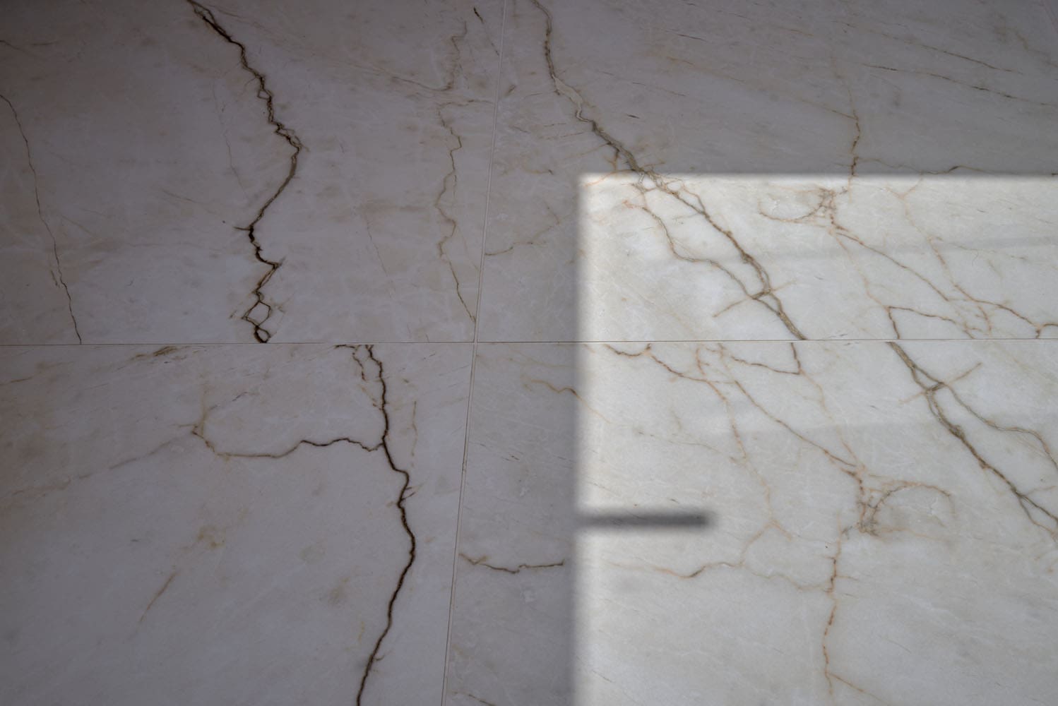 decorative marble tile in loft conversion bathroom