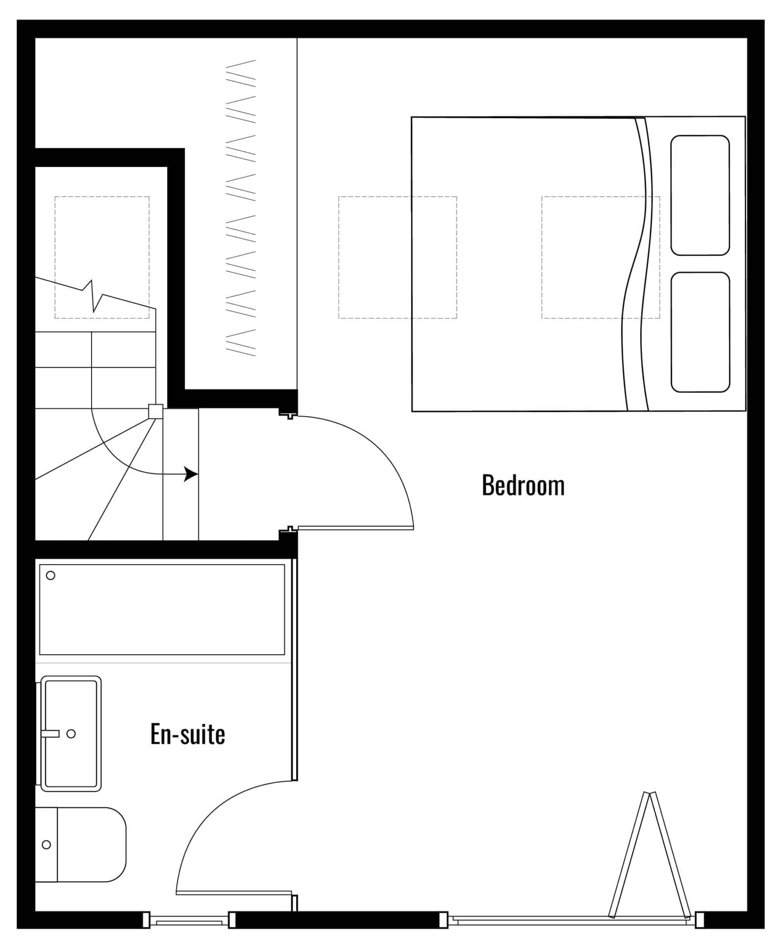Rear Dormer Loft Conversion Floor Plan 1930s semi loft conversion floor plan - rear dormer example