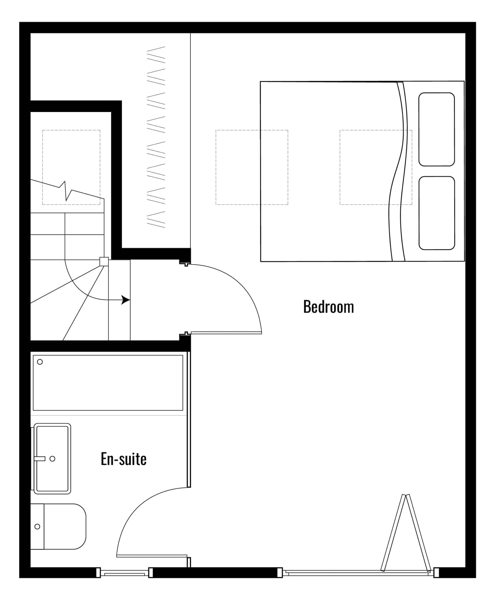 rear dormer loft conversion floor plan